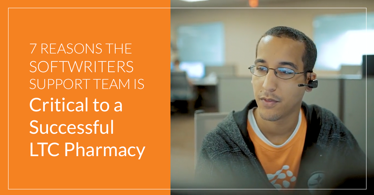 LTC pharmacy software from SoftWriters comes with the added benefit of comprehensive support 